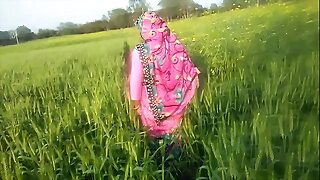 Indian Village Bhabhi Open-air Lovemaking Pornography Alongside HINDI